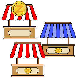 Market and kiosks