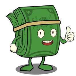 The Greenback giving a thumbs up